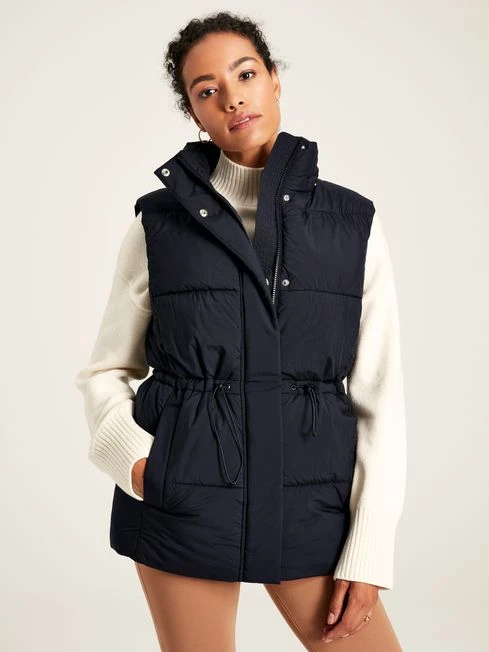 Navy Showerproof Padded Gilet - Image 2