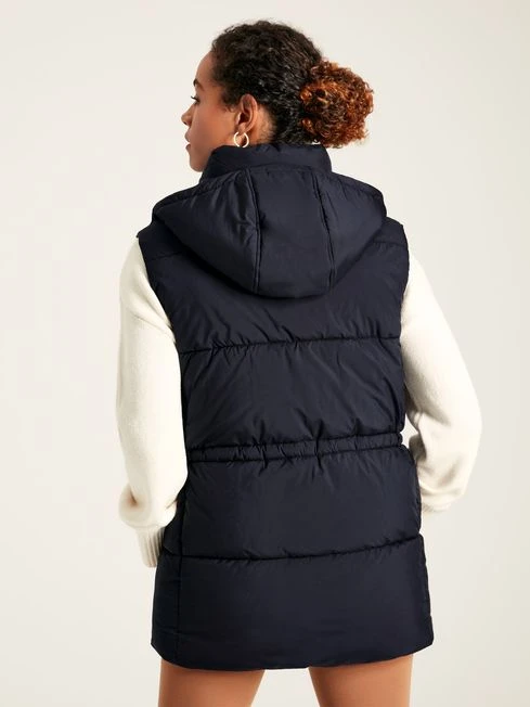 Navy Showerproof Padded Gilet - Image 3