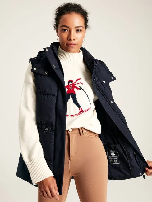 Navy Showerproof Padded Gilet - Image 4