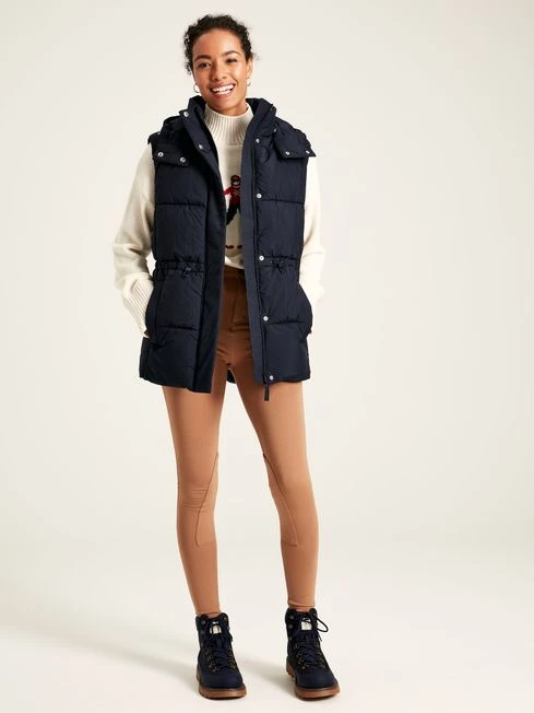 Navy Showerproof Padded Gilet - Image 5