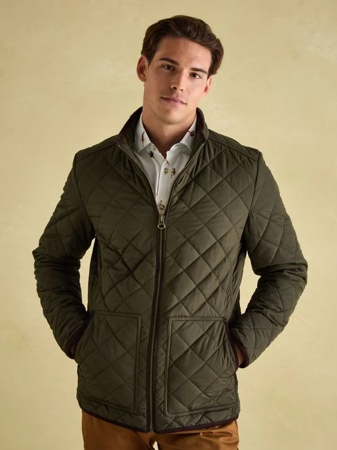 Green Maynard Quilted Coat