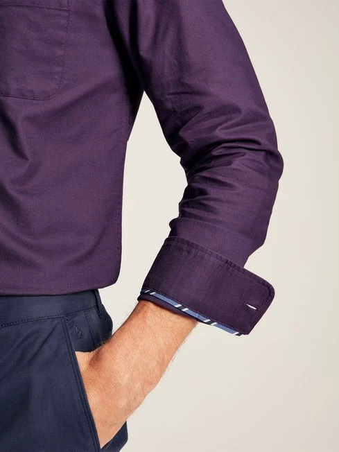 Oxford Purple Classic Fit Shirt - Image 3