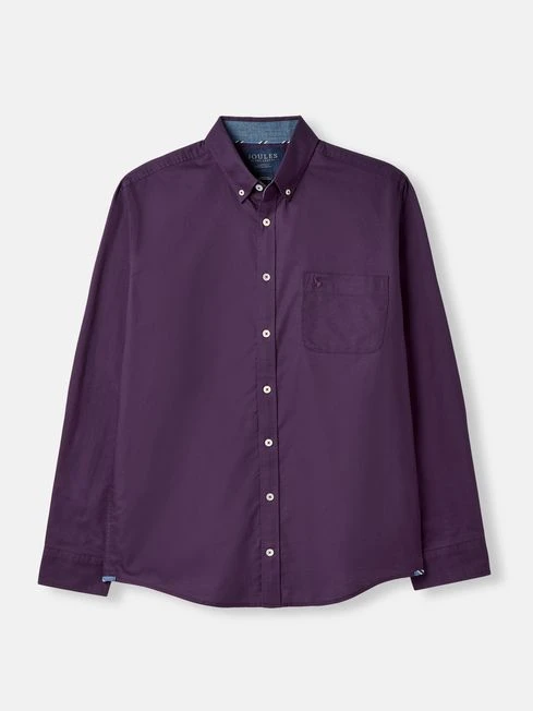 Oxford Purple Classic Fit Shirt - Image 7