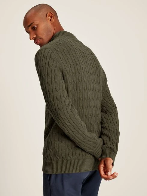 Green Quarter Zip Jumper - Image 2