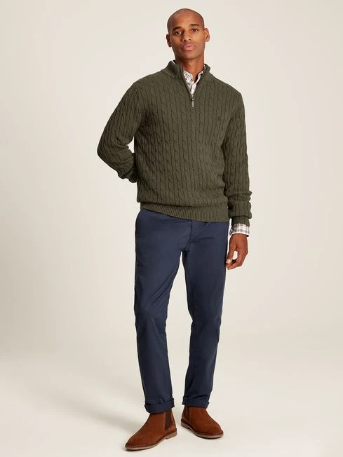Green Quarter Zip Jumper - Image 3