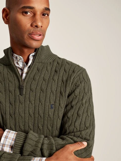 Green Quarter Zip Jumper - Image 5