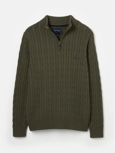 Green Quarter Zip Jumper - Image 8
