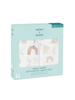 Aden+anais Yellow Keep Rising 1.0 Tog Cotton Muslin Sleeping Bag