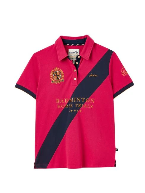 Red Official Badminton Horse Trials Polo Shirt