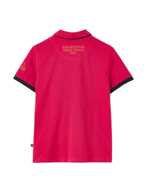 Red Official Badminton Horse Trials Polo Shirt - Image 2