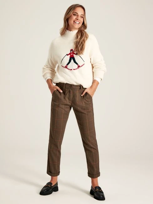Cream Intarsia Ski Jumper