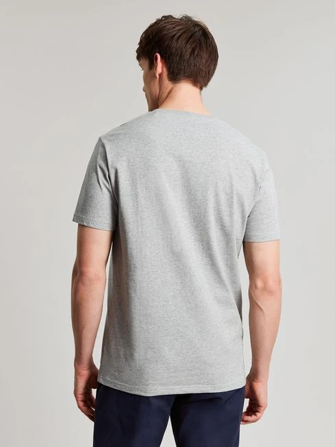 Grey Plain Jersey T-Shirt - Image 2