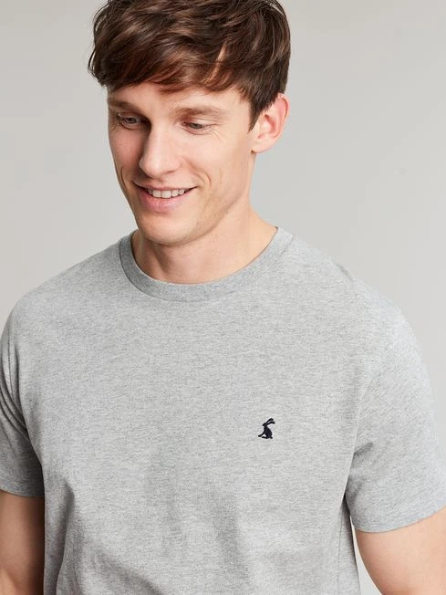 Grey Plain Jersey T-Shirt - Image 3