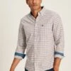 Blue/Brown Classic Fit Shirt
