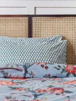 Blue Chinoise Floral Housewife Pillowcase Pair