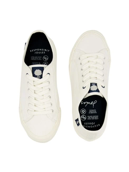White Sustainable Coast Pump Lace-up Trainers - Image 4