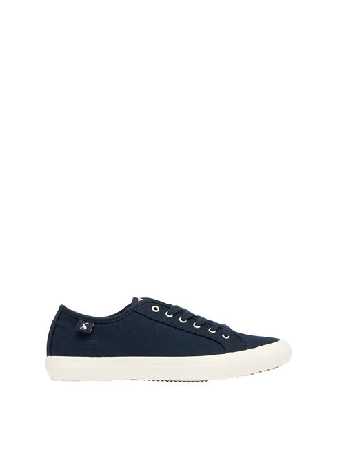 Navy Blue Lace-up Trainers - Image 3