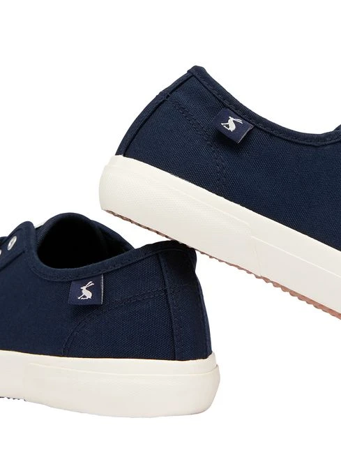 Navy Blue Lace-up Trainers - Image 5
