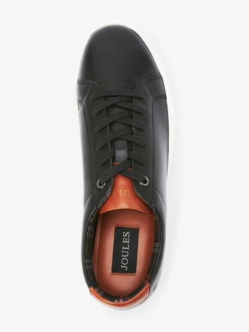 Black Leather Trainers - Image 5