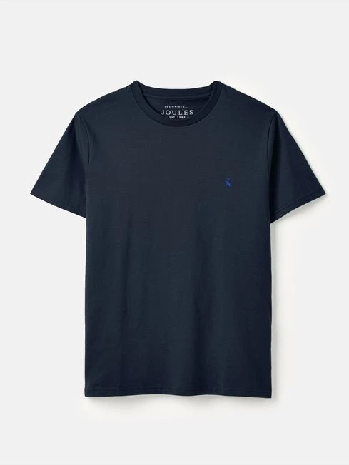 Navy Blue Plain Jersey T-Shirt - Image 5