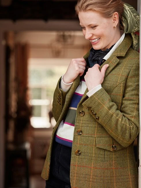 Green Tweed Blazer - Image 2