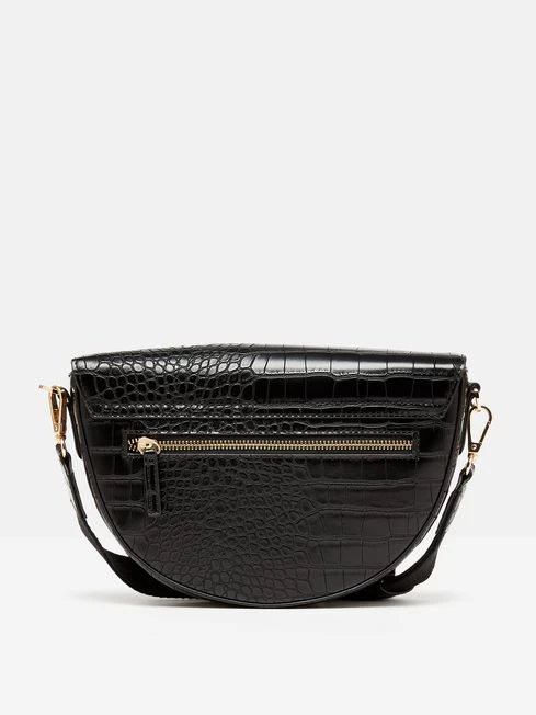 Black Half Moon Cross Body Bag - Image 5