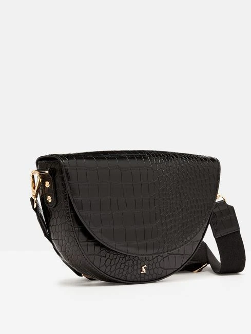 Black Half Moon Cross Body Bag - Image 7