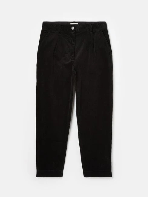 Black Cord Tapered Leg Trousers - Image 6