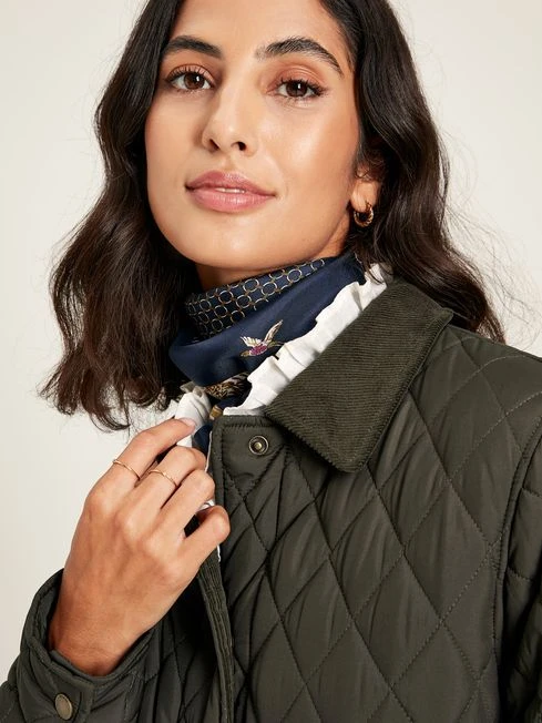 Green Showerproof Quilted Jacket - Image 4