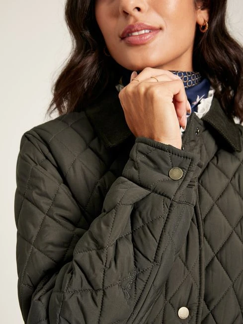 Green Showerproof Quilted Jacket - Image 5