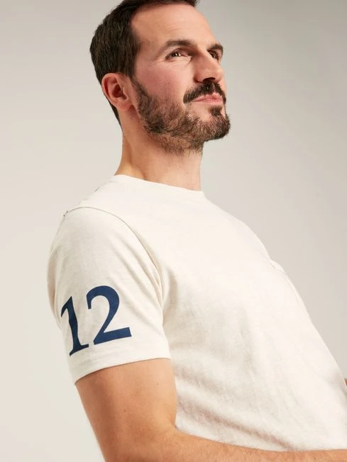 White Graphic Tee-Graphic Jersey T-Shirt - Image 4