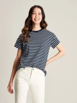 Blue Striped Short Sleeve T-Shirt