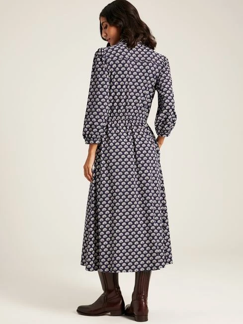 Blue Jersey Shirt Dress - Image 2