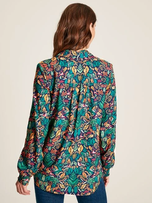 Blue Concealed Placket Shirt - Image 2