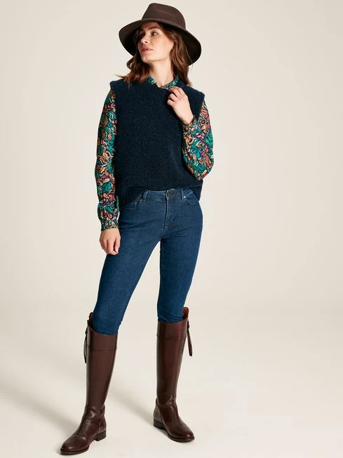 Blue Concealed Placket Shirt - Image 5