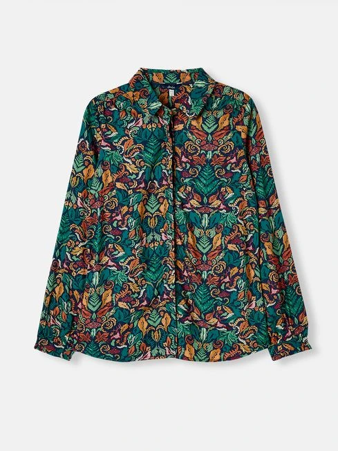 Blue Concealed Placket Shirt - Image 6