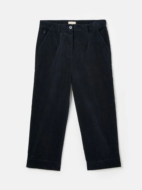 Navy Blue Cord Wide Leg Trousers - Image 7