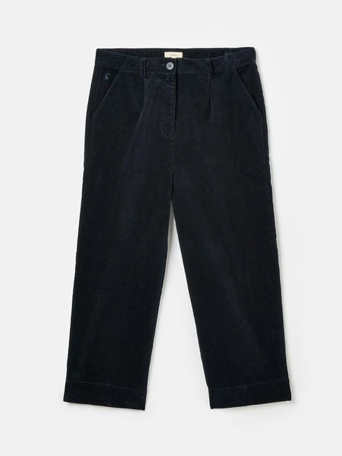 Navy Blue Cord Wide Leg Trousers - Image 8