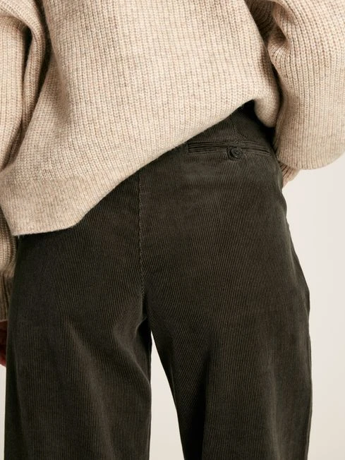 Green Cord Wide Leg Trousers - Image 4