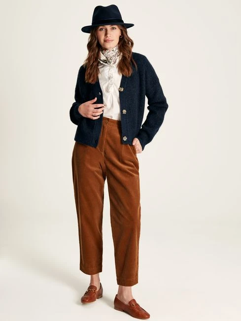 Navy Blue Button Through Knit Cardigan - Image 3