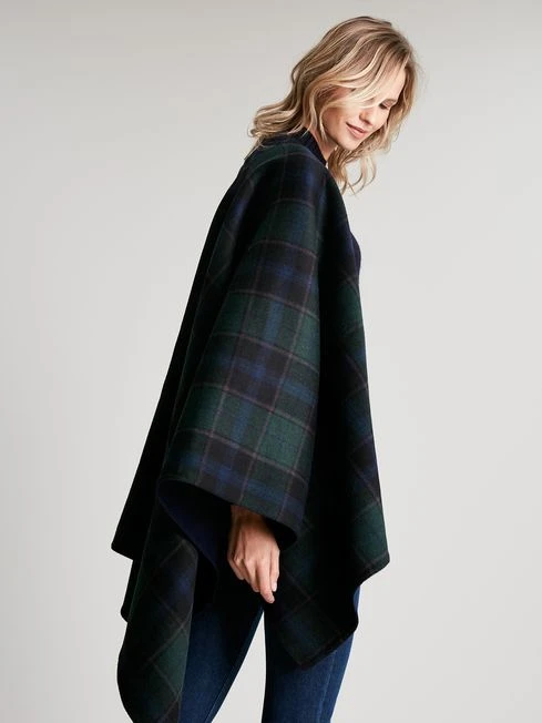 Blue Reversible Wrap Cape - Image 2