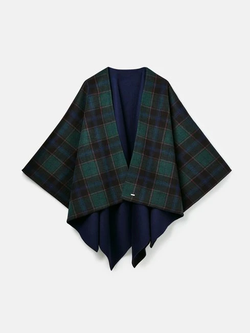 Blue Reversible Wrap Cape - Image 7