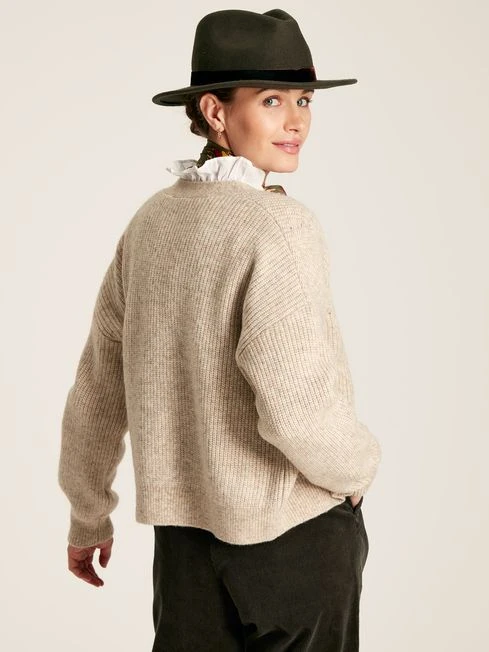 Brown Button Through Knit Cardigan - Image 2