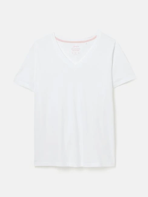 White V Neck T-shirt - Image 6