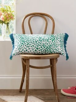 Green Pheasant Floral Cushion