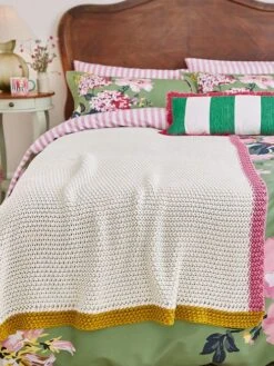 Cream Country Ramble Throw