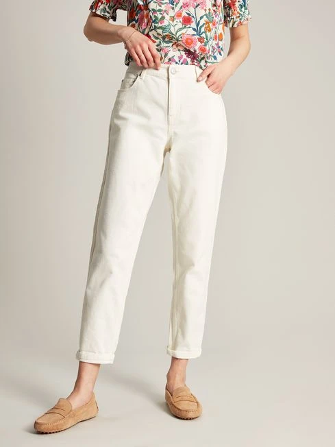 Cream Girlfriend Jeans