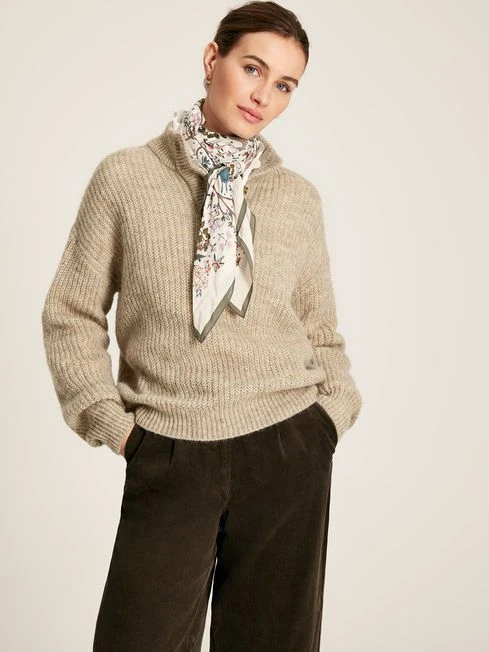 Oatmeal Button Up Jumper - Image 4