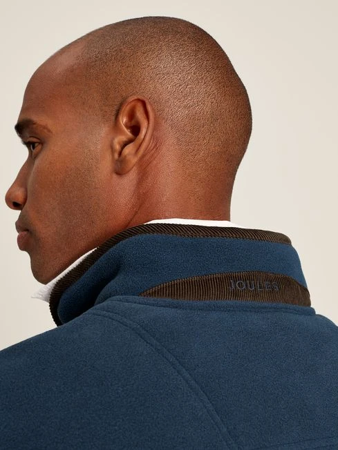 Blue Quarter Zip Fleece Sweatshirt - Image 5