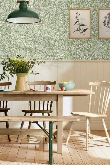 Green Twilight Ditsy Wallpaper